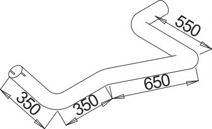 DINEX 52188 Exhaust Pipe